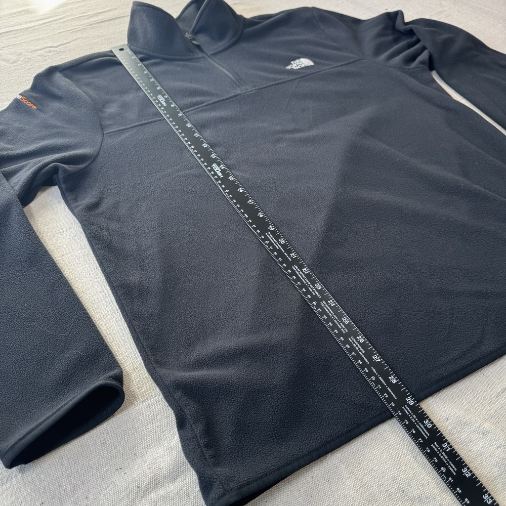 The North Face Mens XL Black Micro Fleece 1/4 Zip Pullover Jacket - Picture 11 of 11